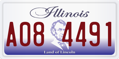 IL license plate A084491