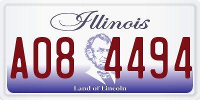 IL license plate A084494
