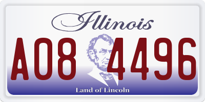 IL license plate A084496