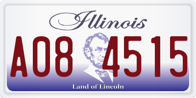 IL license plate A084515