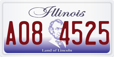IL license plate A084525