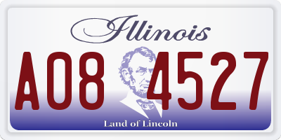 IL license plate A084527