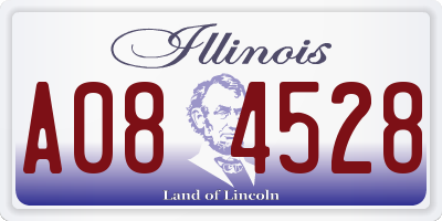 IL license plate A084528