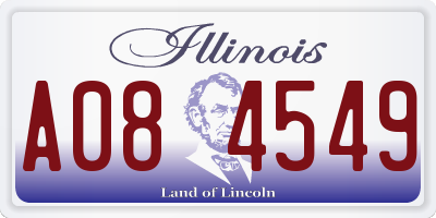 IL license plate A084549