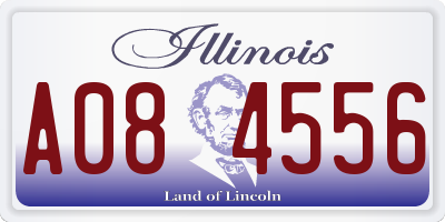 IL license plate A084556
