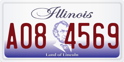IL license plate A084569