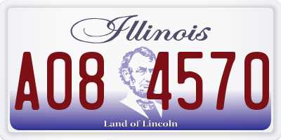 IL license plate A084570