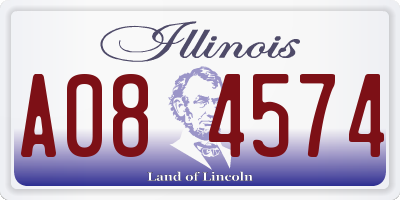IL license plate A084574