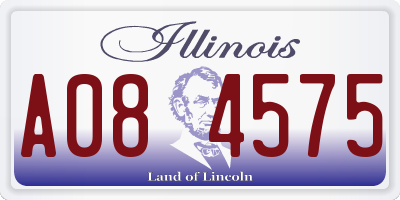 IL license plate A084575