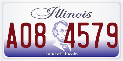 IL license plate A084579