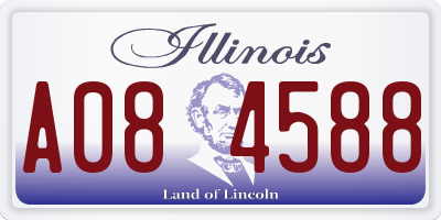 IL license plate A084588