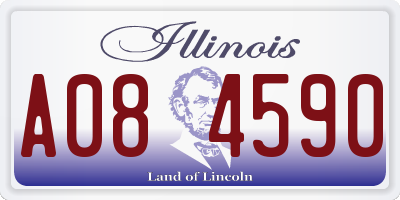 IL license plate A084590