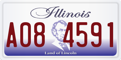 IL license plate A084591