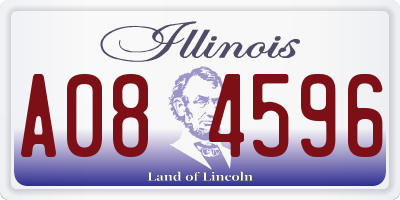 IL license plate A084596