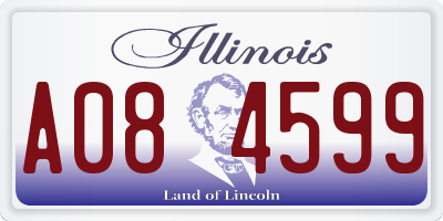 IL license plate A084599