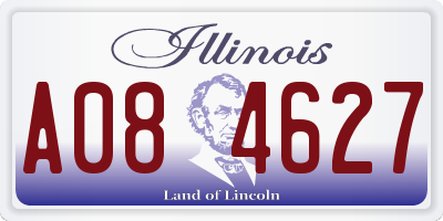 IL license plate A084627
