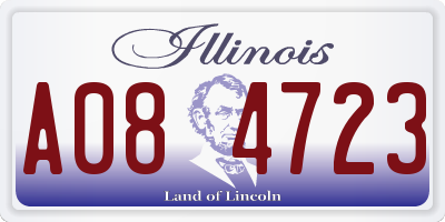 IL license plate A084723
