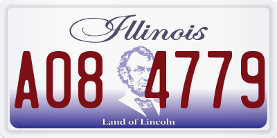 IL license plate A084779