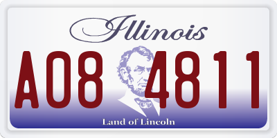 IL license plate A084811
