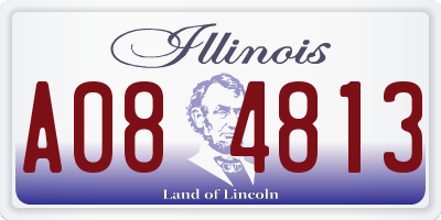 IL license plate A084813