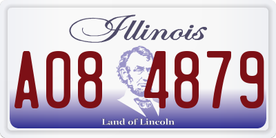 IL license plate A084879