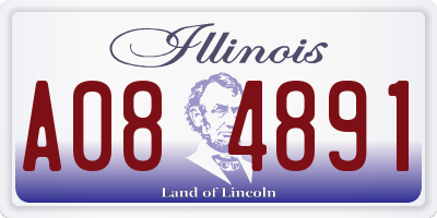IL license plate A084891