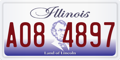IL license plate A084897