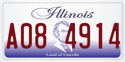 IL license plate A084914