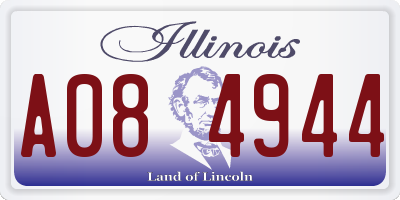 IL license plate A084944