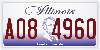 IL license plate A084960