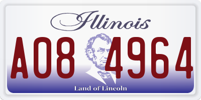 IL license plate A084964