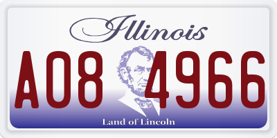 IL license plate A084966
