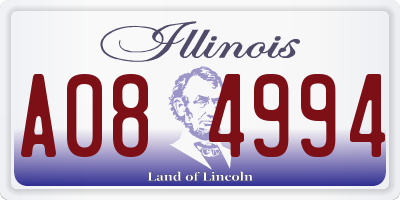 IL license plate A084994