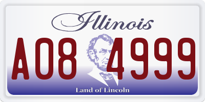 IL license plate A084999