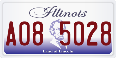 IL license plate A085028
