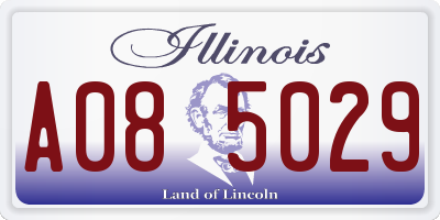 IL license plate A085029