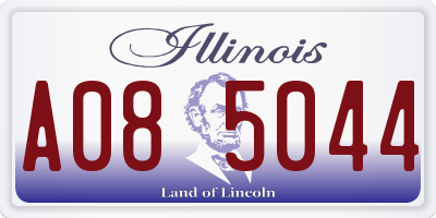 IL license plate A085044