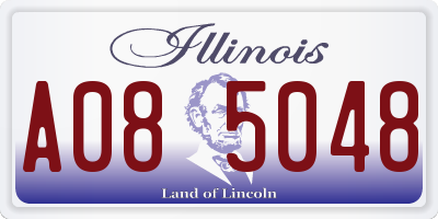 IL license plate A085048