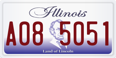 IL license plate A085051