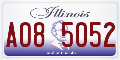IL license plate A085052