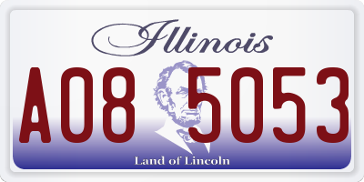 IL license plate A085053