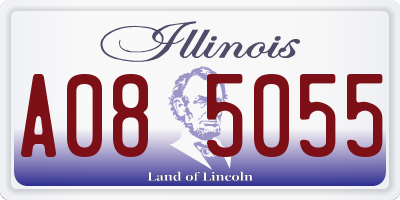 IL license plate A085055