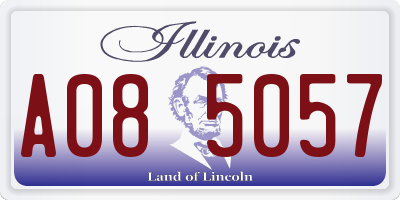 IL license plate A085057