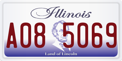 IL license plate A085069