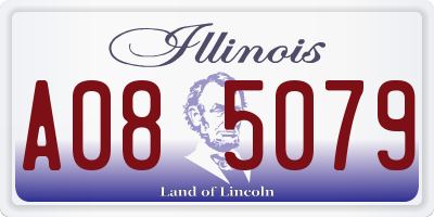 IL license plate A085079