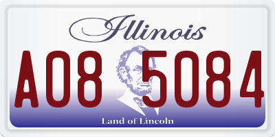 IL license plate A085084
