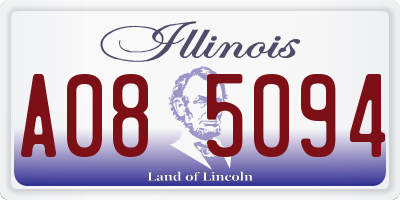IL license plate A085094