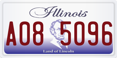 IL license plate A085096