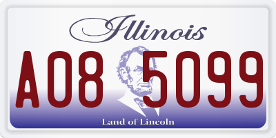 IL license plate A085099