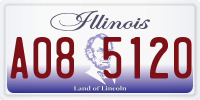 IL license plate A085120
